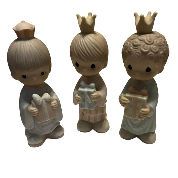 Precious Moments Wee Three Kings Wise Men Nativity - Picture 2 of 4